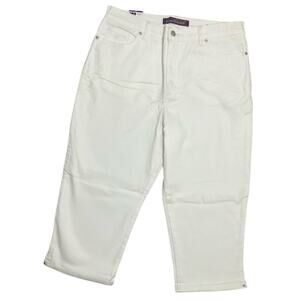 Gloria Vanderbilt Women's Capri Jeans Amanda White Size 14 NWT